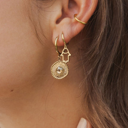 Créoles Melissane - ornées de cristaux de Swarovski®