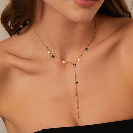 Collier Khalissa Y - cristaux Swarovski® PP20