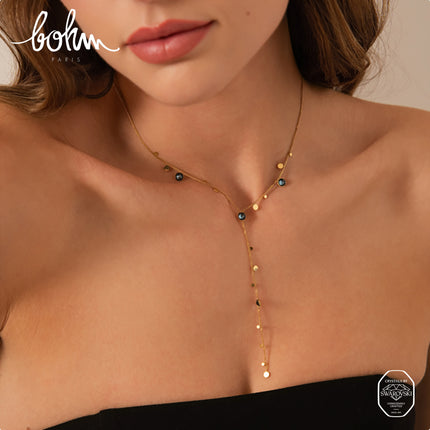 Collier Khalissa Y - cristaux Swarovski® PP20