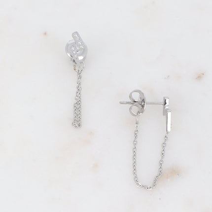 Boucles Flash - éclair et zircones