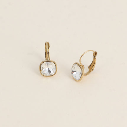 Boucles dormeuses - cristal 8mm