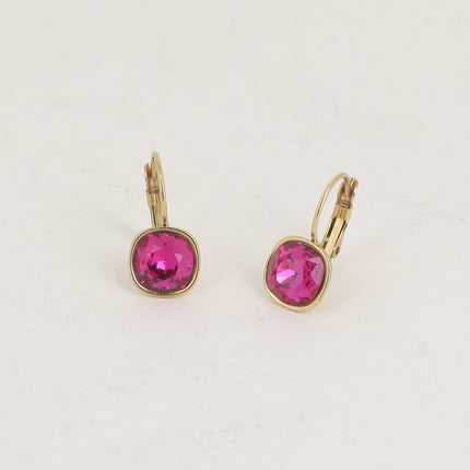 Boucles dormeuses - cristal 8mm