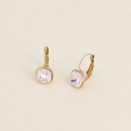Boucles dormeuses - cristal 8mm