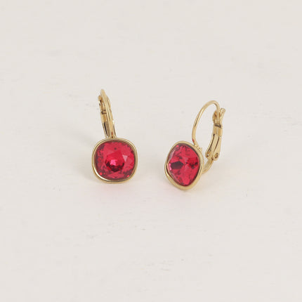 Boucles dormeuses - cristal 8mm