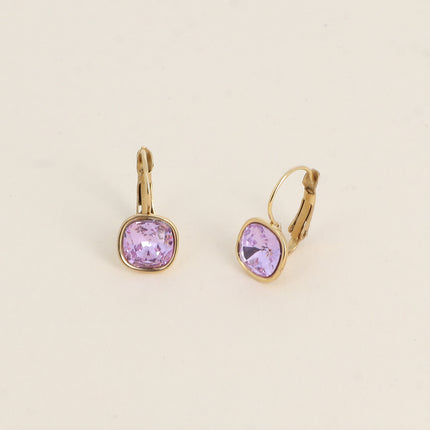 Boucles dormeuses - cristal 8mm
