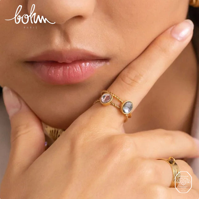 Bague Geyline - cristal oval Swarovski®