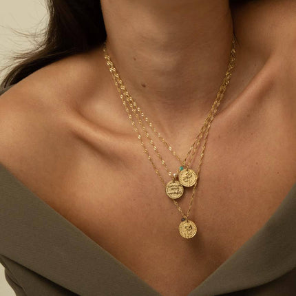 Fleury Necklace - Flower and Birth Month