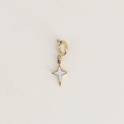 Starlitine Charm - star and mother of pearl