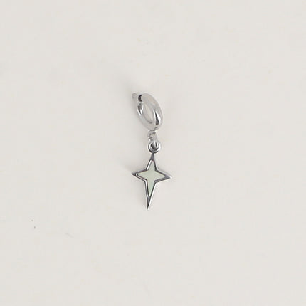 Starlitine Charm - star and mother of pearl