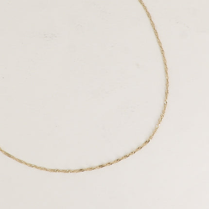 Collier - maille torsadée 42CM