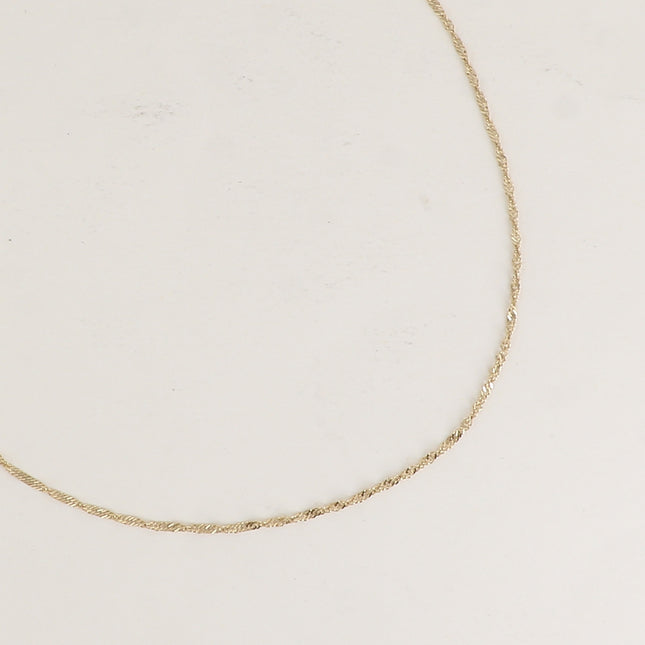 Collier - maille torsadée 42CM
