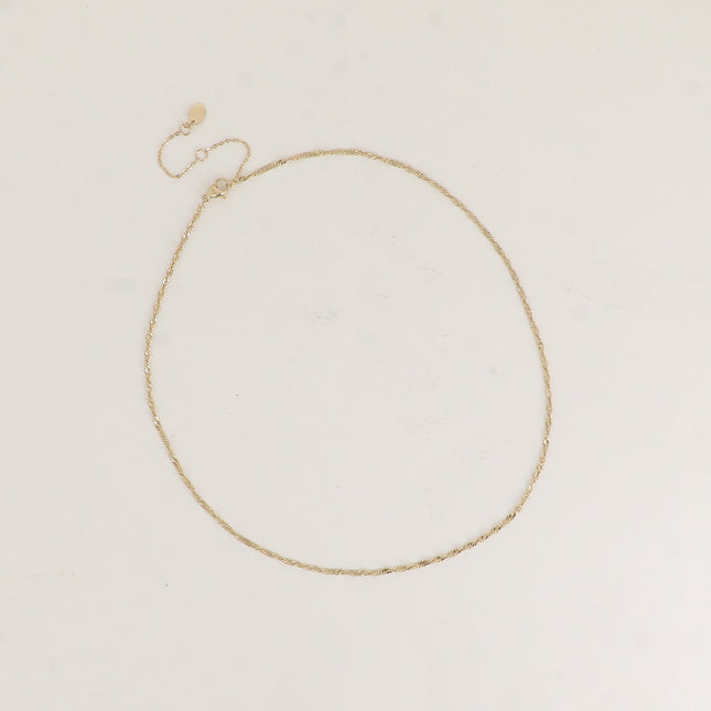 Collier - maille torsadée 42CM