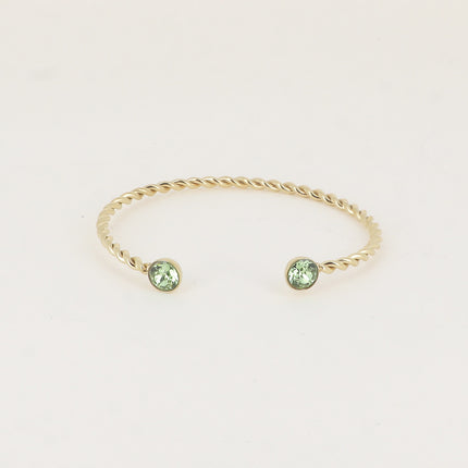 Jonc Dalino – anneau torsadé et cristaux Swarovski® SS29