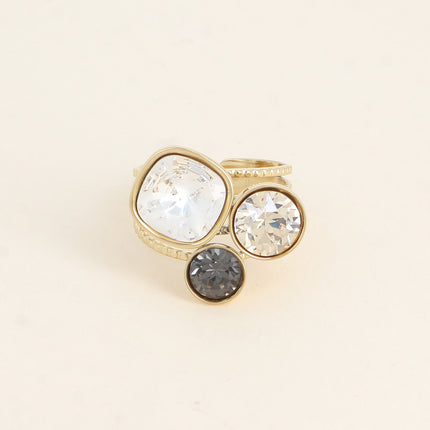 Bague trilogie - ornée de cristaux Swarovski®