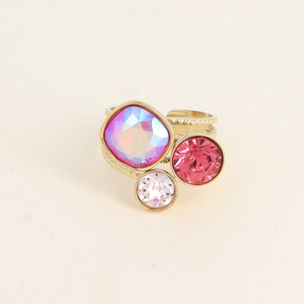 Bague trilogie - ornée de cristaux Swarovski®