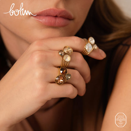 Trilogy Ring - embellished with Swarovski® crystals