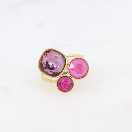 Bague Trilogie - cristaux Swarovski®