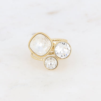 Bague Trilogie - cristaux Swarovski®