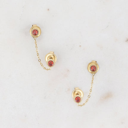 Mono-boucles Floria - 2 oxydes de zirconium