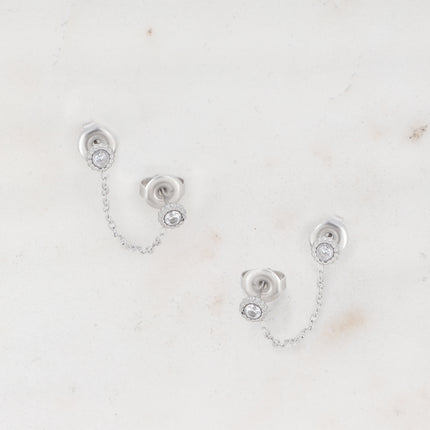 Mono-boucles Floria - 2 oxydes de zirconium