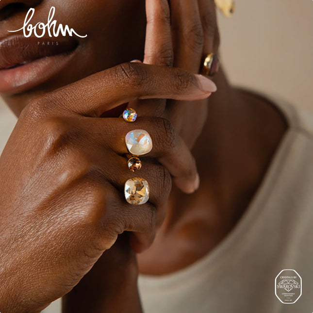 Beata Ring - adorned with 2 Swarovski® crystals