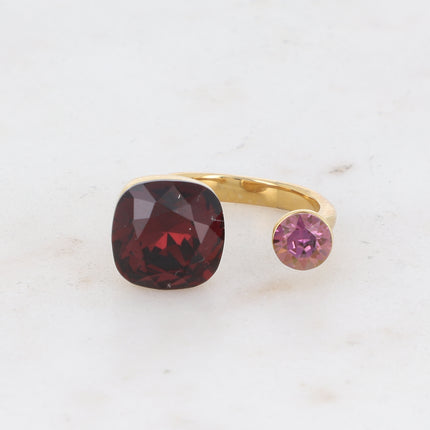 Beata Ring - adorned with 2 Swarovski® crystals