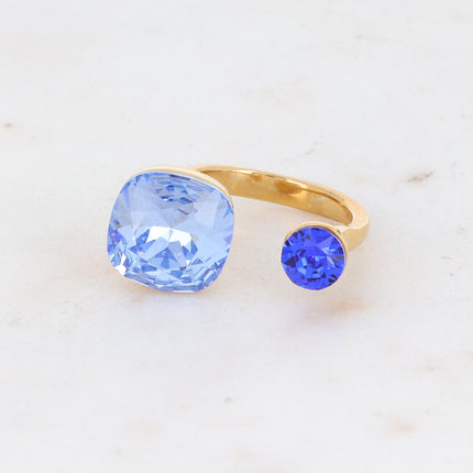 Bague Beata - ornée de 2 cristaux Swarovski®