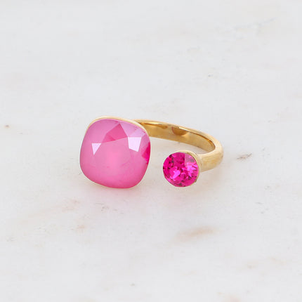 Bague Beata - ornée de 2 cristaux Swarovski®