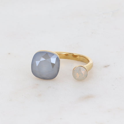 Bague Beata - ornée de 2 cristaux Swarovski®