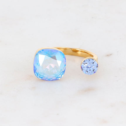 Bague Beata - ornée de 2 cristaux Swarovski®
