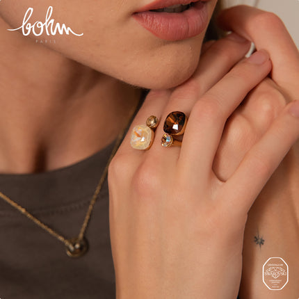 Beata Ring - adorned with 2 Swarovski® crystals