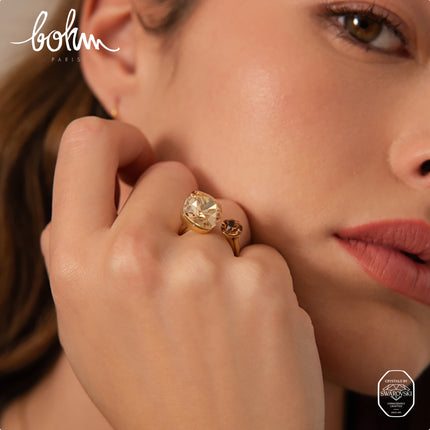 Beata Ring - adorned with 2 Swarovski® crystals