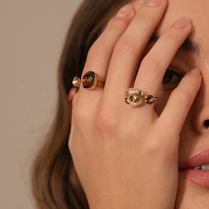 Bague Beata - ornée de 2 cristaux Swarovski®