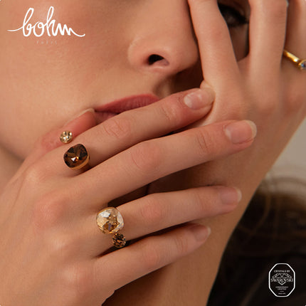 Beata Ring - adorned with 2 Swarovski® crystals