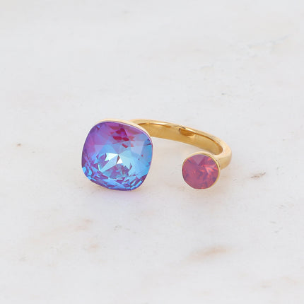 Bague Beata - ornée de 2 cristaux Swarovski®