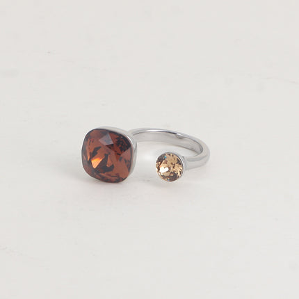Bague Beata - ornée de 2 cristaux Swarovski®