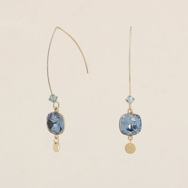 Boucles pendantes Aléa - cristaux Swarovski® 10 mm