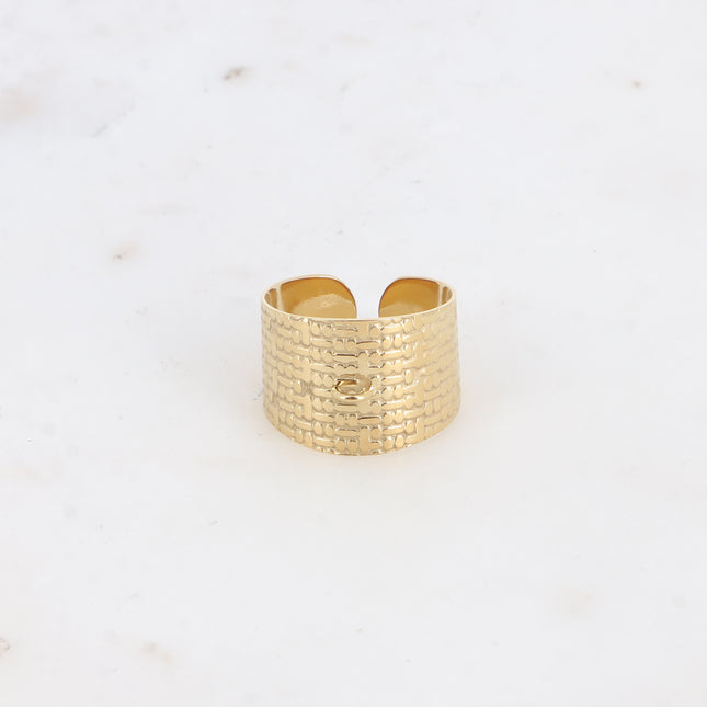 Bague - effet quadrillé