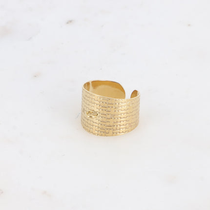Bague - effet quadrillé