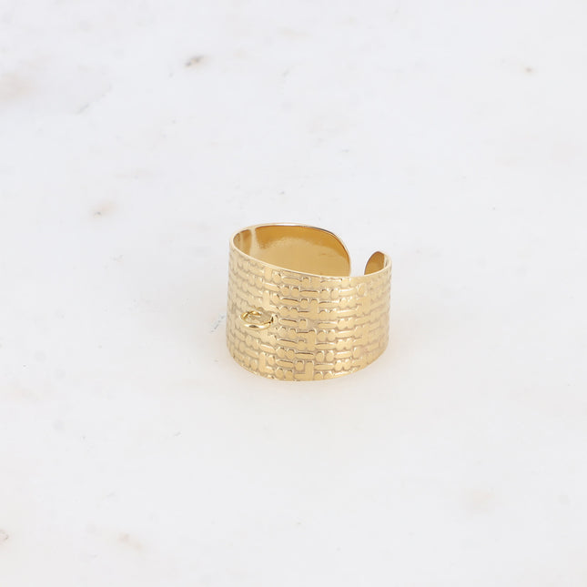 Bague - effet quadrillé