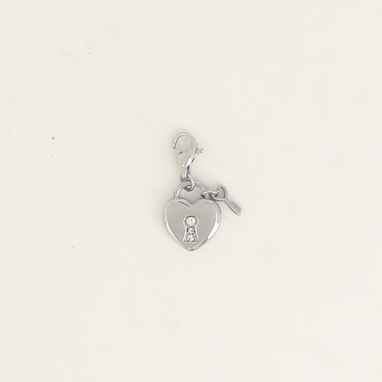 Charm - cadenas coeur et clef