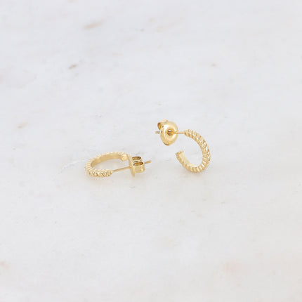 Mini Orélia hoop earrings - twisted 12 mm