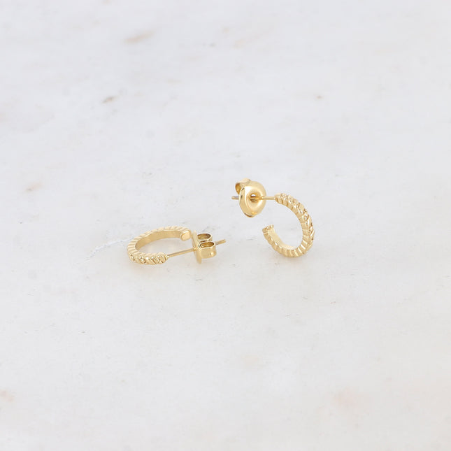 Mini Orélia hoop earrings - twisted 12 mm