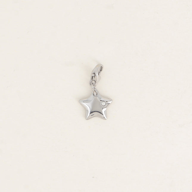 Charm - grande étoile avec oxyde de zirconium