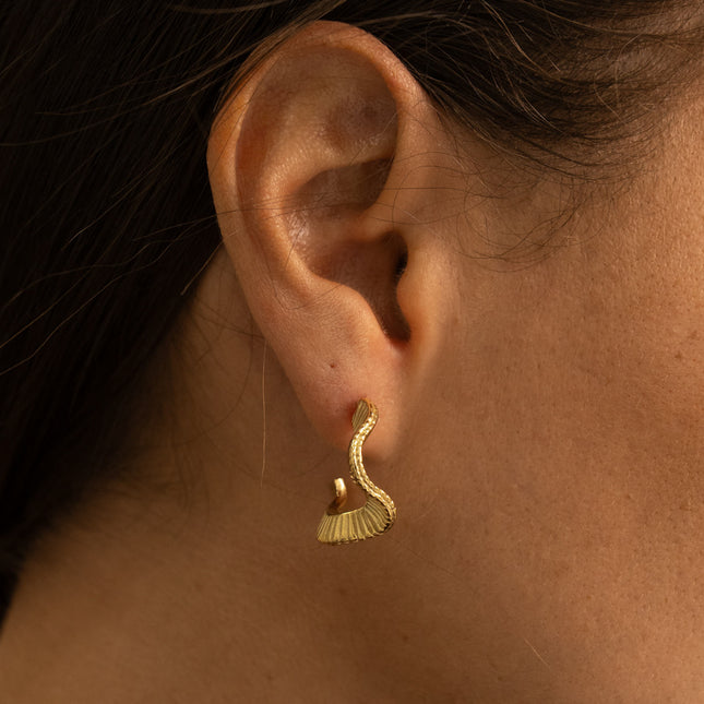 Creoles - ribbed and wavy