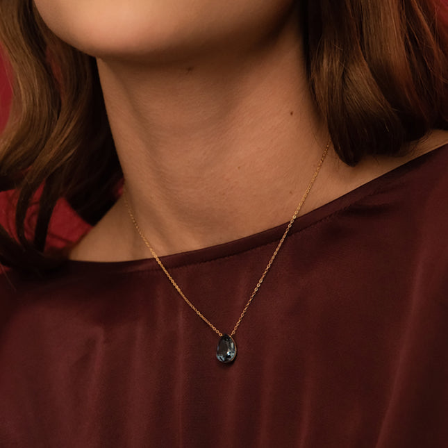 Collier Bertille - goutte et cristaux Swarovski®