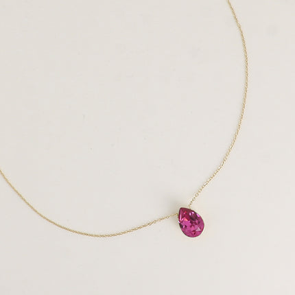 Collier Bertille - goutte et cristaux Swarovski®