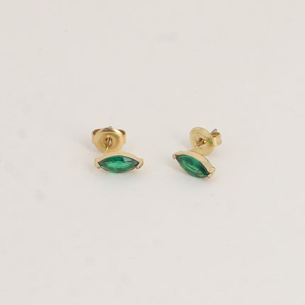 Boucles puces - cristal marquise