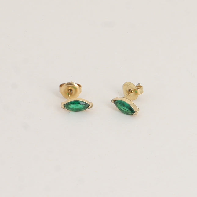 Boucles puces - cristal marquise