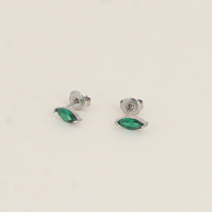 Boucles puces - cristal marquise